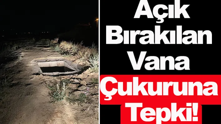 Kula Halkı Açık Bırakılan Vana Çukuruna Tepkili!