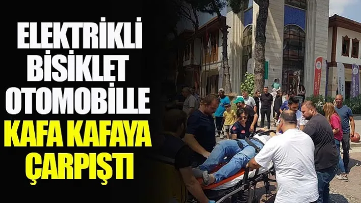 Kula'da Elektrikli Bisiklet Otomobille Kafa Kafaya Çarpıştı!