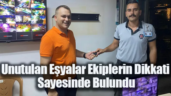 Manisa'da Unutulan Eşyalar Ekiplerin Dikkati Sayesinde Bulundu