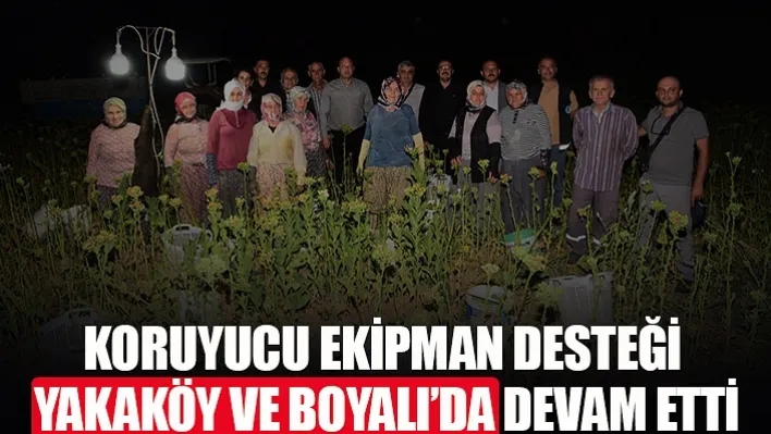 Manisa'da Koruyucu Ekipman Desteği Yakaköy Ve Boyalı'da Devam Etti