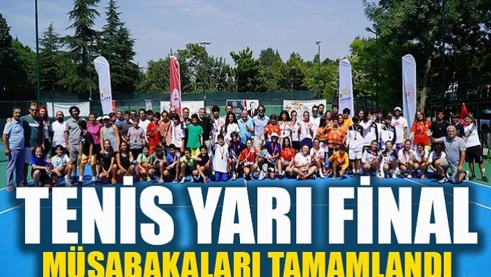 Manisa'da yapılan (ANALİG) tenis yarı final müsabakaları tamamlandı