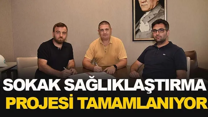 Sokak sağlıklaştırma projesi tamamlanıyor