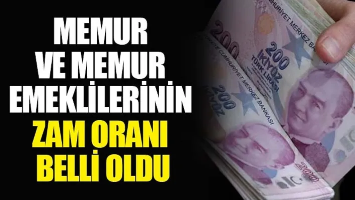 Son dakika! Memur ve memur emeklilerinin zam oranı belli oldu