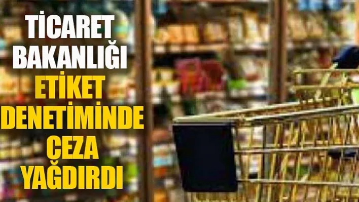 Ticaret Bakanlığı etiket denetiminde ceza yağdırdı