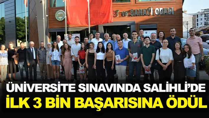 Üniversite Sınavında Salihli'de İlk 3 Bin Başarısına Ödül