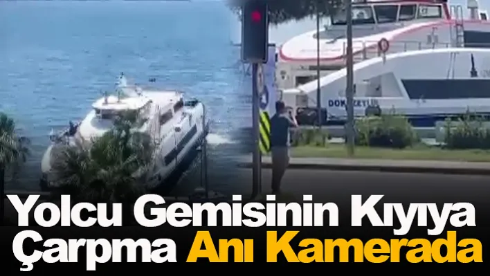 Yolcu Gemisinin Kıyıya Çarpma Anı Kamerada