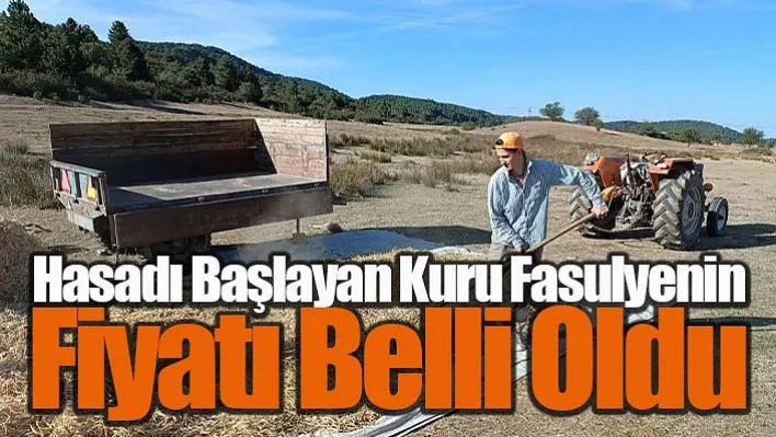 Hasadı başlayan kuru fasulyenin fiyatı belli oldu