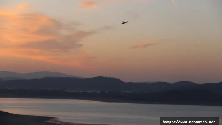 İzmir'de Yangına Müdahale Eden Helikopter Tahtalı Barajı'na Düştü!