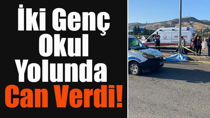 Manisa'da Liseli gençler motosikletle kaza yaptı: 2 ölü