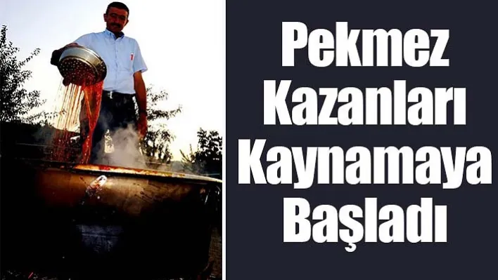 Manisa'da Pekmez Kazanları Kaynamaya Başladı