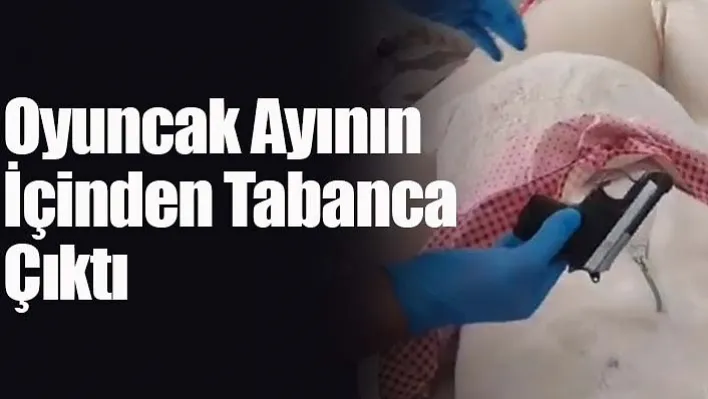 Oyuncak ayının içinden tabanca çıktı