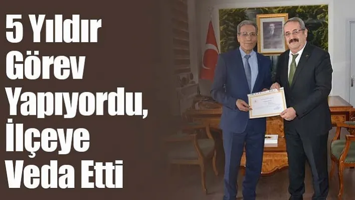 Salihli'de 5 Yıldır Görev Yapıyordu, İlçeye Veda Etti