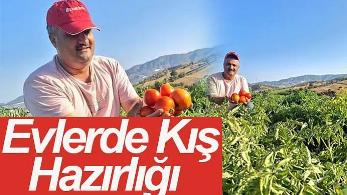 Sarıgöl'de evlerde kış hazırlığı