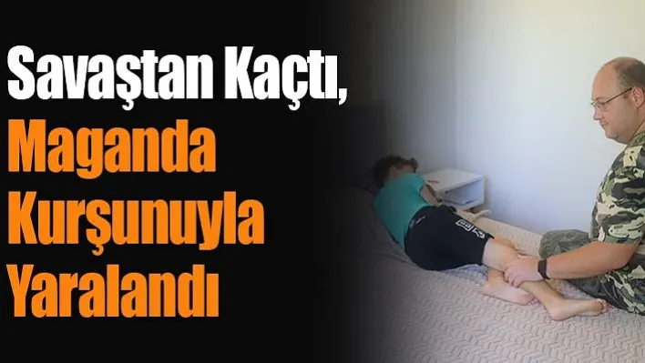 Savaştan kaçan çocuk maganda kurşunu ile vuruldu