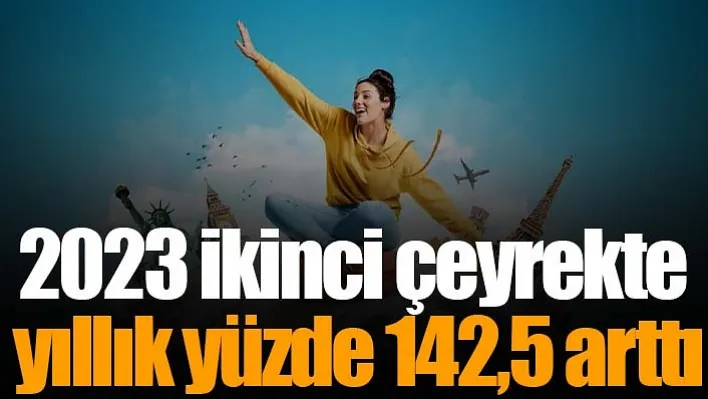 2023 ikinci çeyrekte yıllık yüzde 142,5 arttı