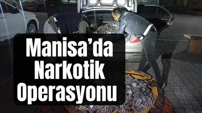 Manisa'da Narkotik Operasyonu: Otomobilde Binlerce Hap Ele Geçirildi