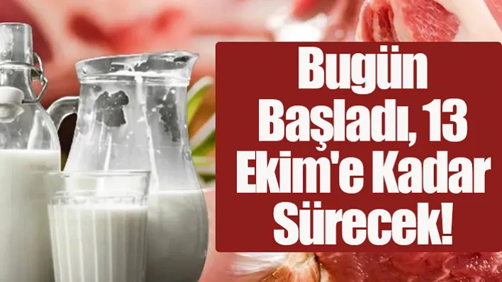 Bugün Başladı, 13 Ekim'e Kadar Sürecek!