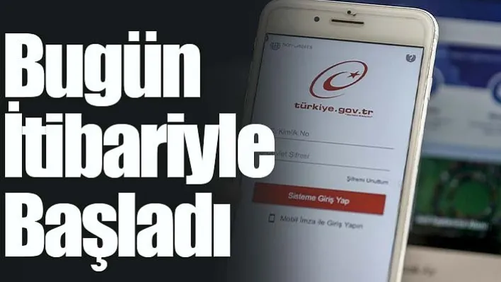 Bugün İtibariyle Başladı