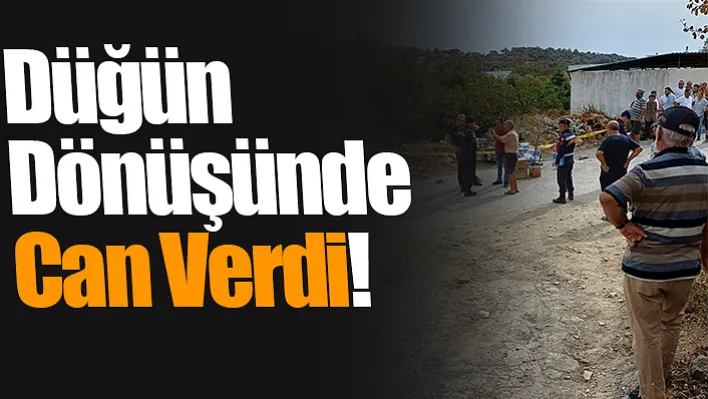 Düğün dönüşünde can verdi