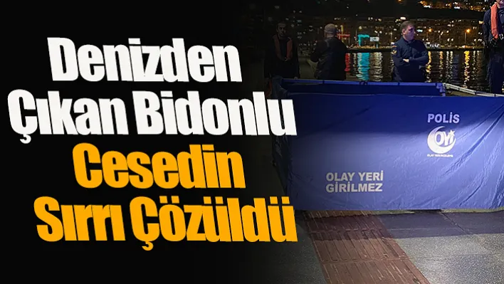 İzmir'de denizde bidonla intihar