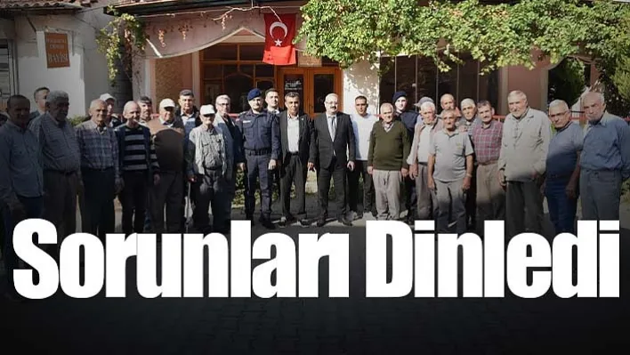 Kaymakam Sağlam mahalle sakinlerinin sorunlarını dinledi