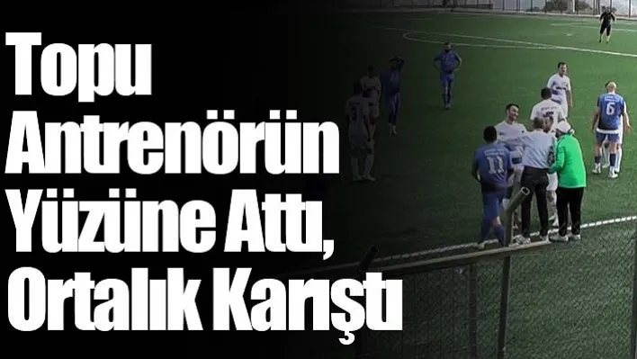 Kırmızı kart gören yönetici, rakip yedek kulübesine yönelince gerilim tırmandı