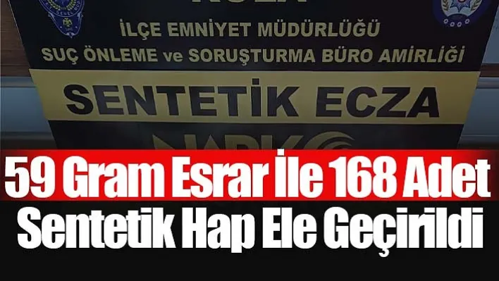 Manisa Emniyeti Uyuşturucuya Geçit Vermiyor: 59 Gram Esrar İle 168 Adet Sentetik Hap Ele Geçirildi