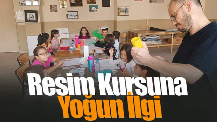 Manisa'da Resim Kursuna Yoğun İlgi