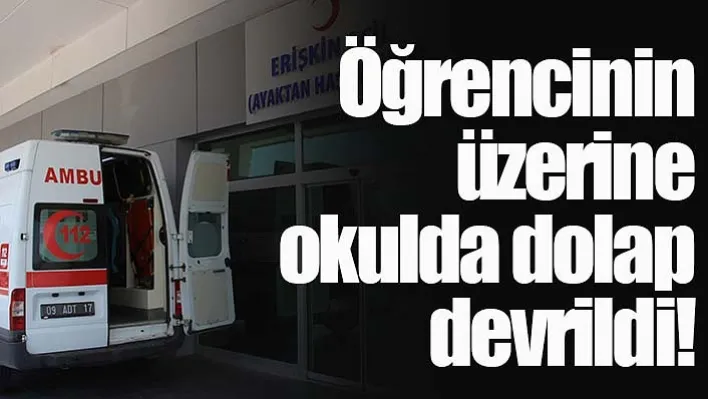 Öğrencinin üzerine okulda dolap devrildi