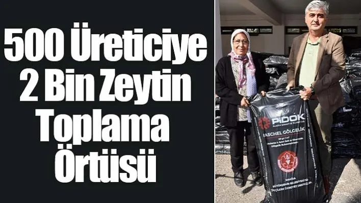 Salihlili zeytin üreticisine destek