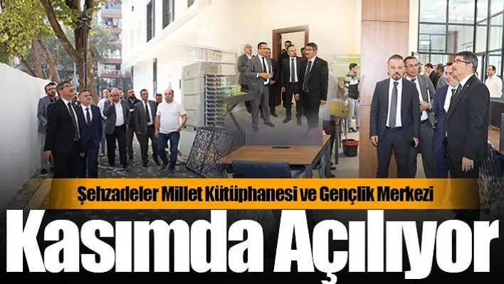 Şehzadeler Millet Kütüphanesi ve Gençlik Merkezi'nde Son Durum