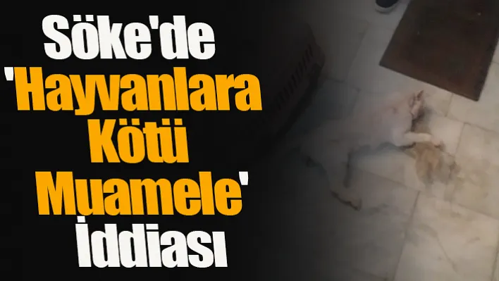 Söke'de 'hayvanlara kötü muamele' iddiası