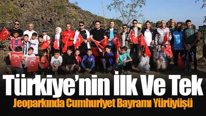 Türkiye'nin İlk Ve Tek Jeoparkında Cumhuriyet Bayramı Yürüyüşü