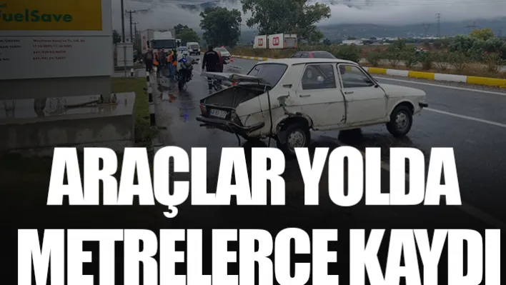 Araçlar Yolda Metrelerce Kaydı