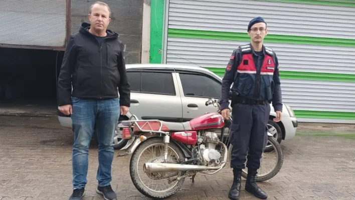 Manisa'da Çalınan motosiklet bulundu