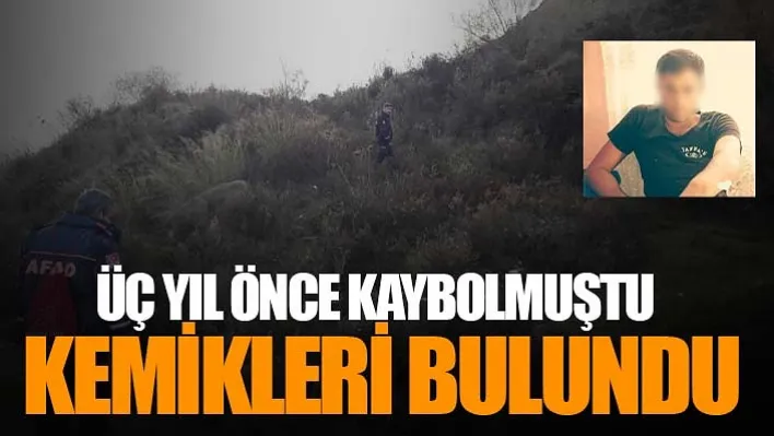 Çöpten çıkan kemikler, kaybolan gence ait çıktı