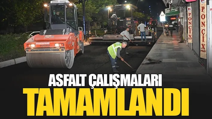 Gece gündüz çalışılarak asfalt çalışmalarını tamamladılar