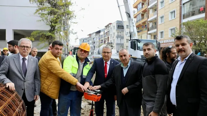 Hacı Saime Güleçyüz Kur'an Kursu binasının temeli atıldı