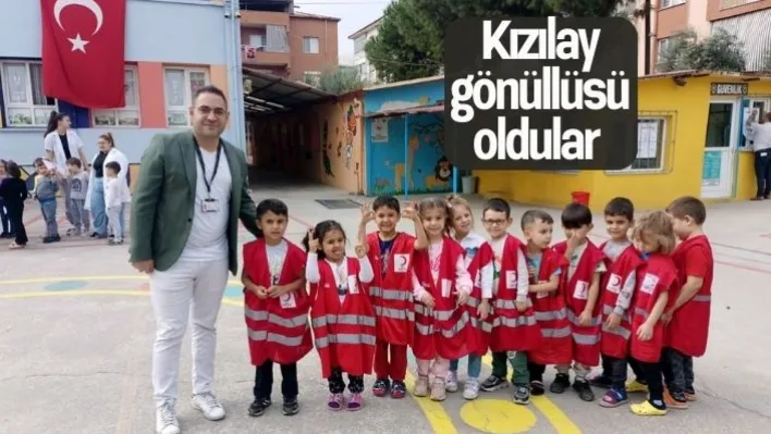 Kızılay gönüllüsü oldular