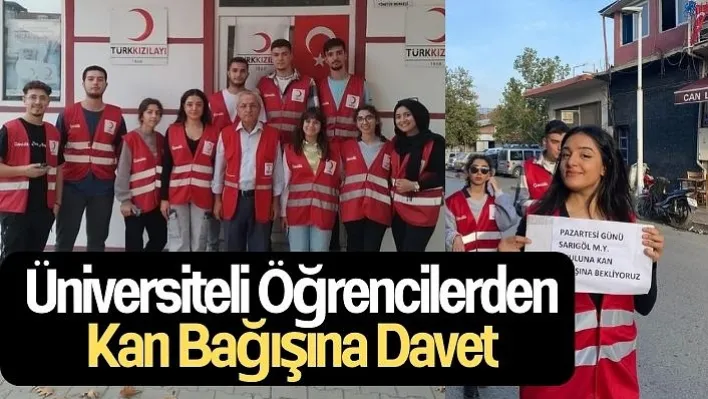 Manisa'da Üniversiteli öğrencilerden kan bağışına davet