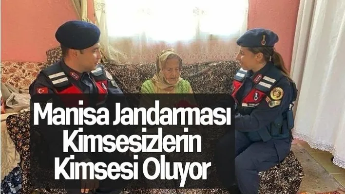 Manisa jandarması Yalnız Yaşayan 80 Yaş Üstü Vatandaşları Ziyaret Etti