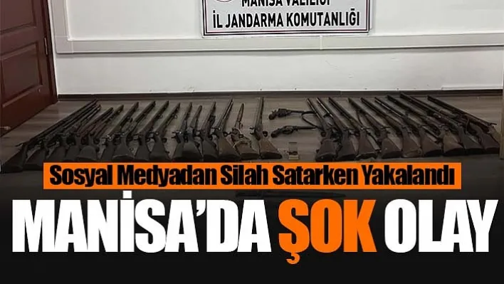 Manisa'da Şok Olay: Sosyal Medyadan Silah Satarken Yakalandı