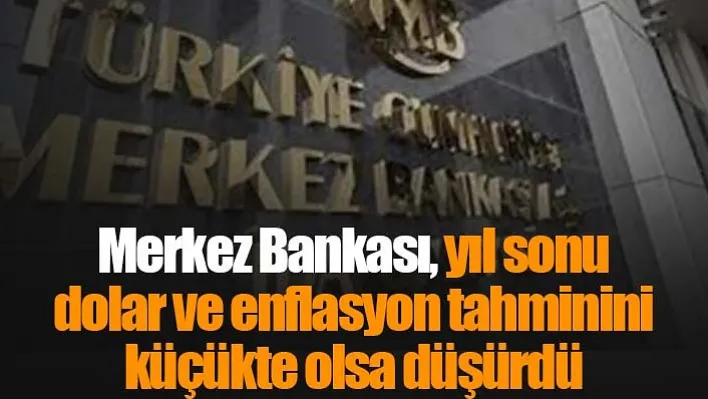 Merkez Bankası, yıl sonu dolar ve enflasyon tahminini küçükte olsa düşürdü