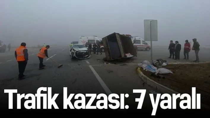 trafik kazası: 7 yaralı