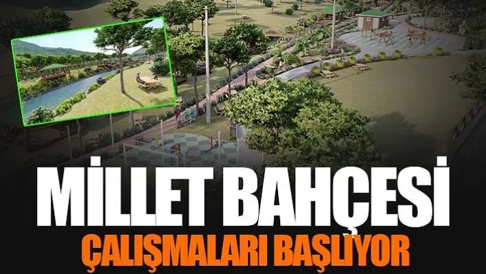 Yunusemre Millet Bahçesi Çalışmaları Başlıyor