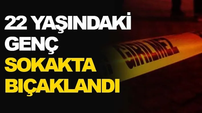 22 Yaşındaki Genç Sokakta Bıçaklandı