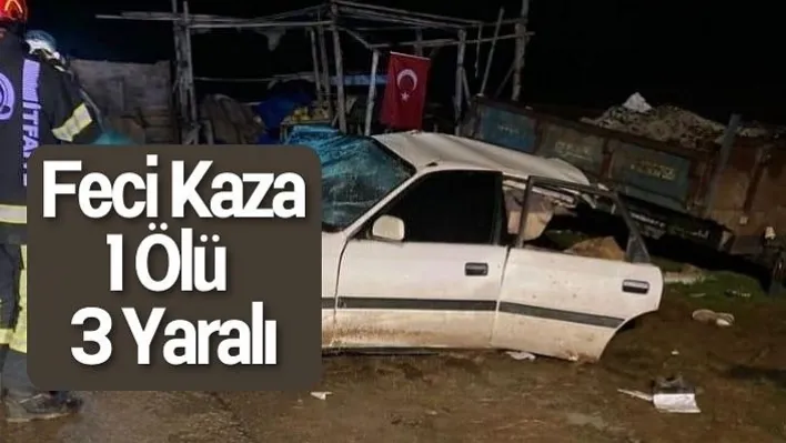 İki Otomobil Kafa Kafaya Çarpıştı: 1 Ölü, 3 Yaralı