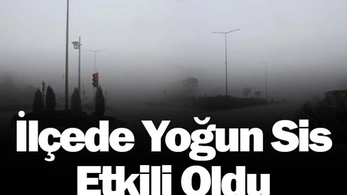 İlçede yoğun sis etkili oldu