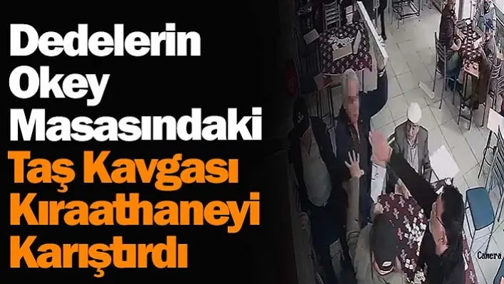 Istakalar havada uçuştu, garson kavgayı güçlükle ayırdı