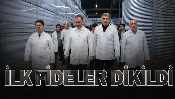 Jeotermal Kaynaklı Teknolojik Sera'da ilk fideler dikildi